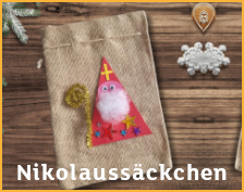  Nikolaussäckchen, 17 x 25 cm, 1 Nikolaussack