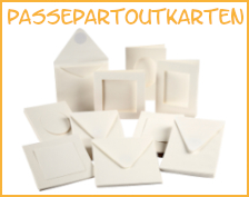 Passepartoutkarten naturweiß, 50 Stück