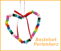 Bastelset Perlenherz, 7 Stück