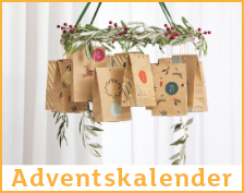 Bastelset Adventskalender Oh Deer, inkl. Kordel und Sticker, 24 Stück